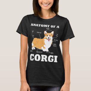 Corgi Anatomy Dog Doggy T Pet T-Shirt
