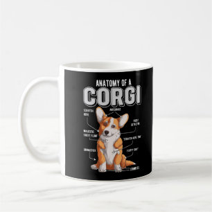 Corgi Anatomy Funny Dog Coffee Mug