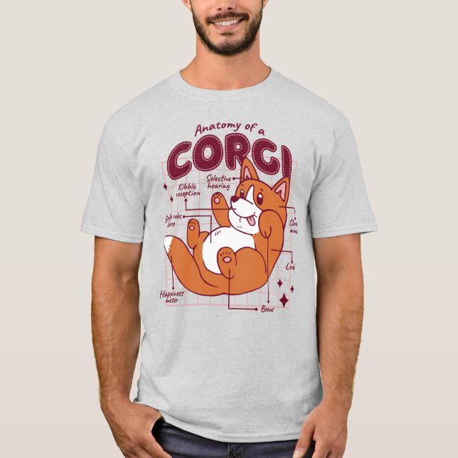 CORGI ANATOMY T-Shirt (Front)