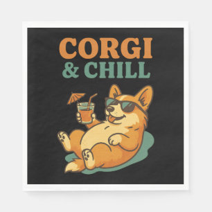 Corgi and Chill Napkins