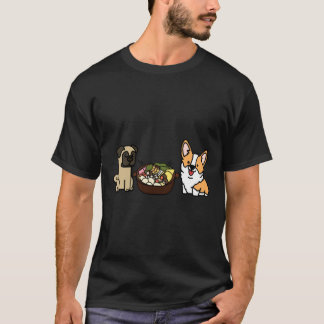 Corgi And Pug Hotpot T-Shirt