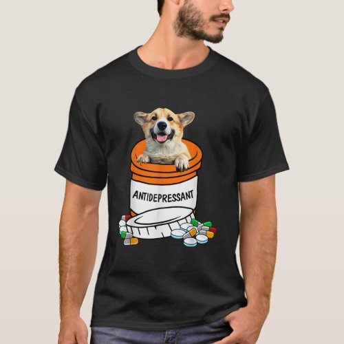 Corgi Antidepressant T Shirt Anti Depressants cute