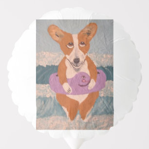 Corgi at the Beach Balloon
