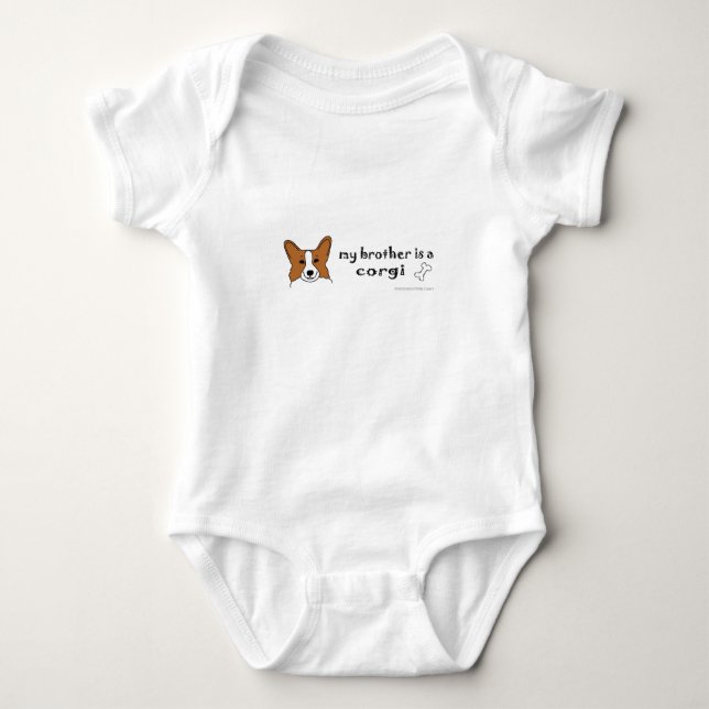 corgi baby bodysuit (Front)