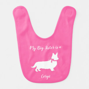 Corgi Baby Shower Dog Puppy Baby Bib