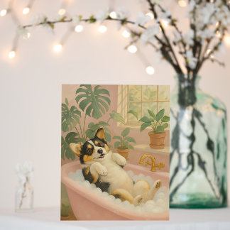 Corgi Bath Time Foam Board