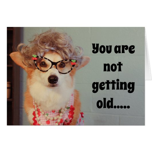 Corgi Birthday card (Front Horizontal)