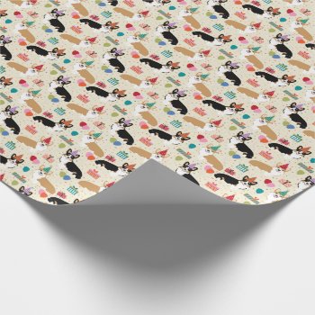 Corgi Birthday Dogs Wrapping Paper by FriendlyPets at Zazzle