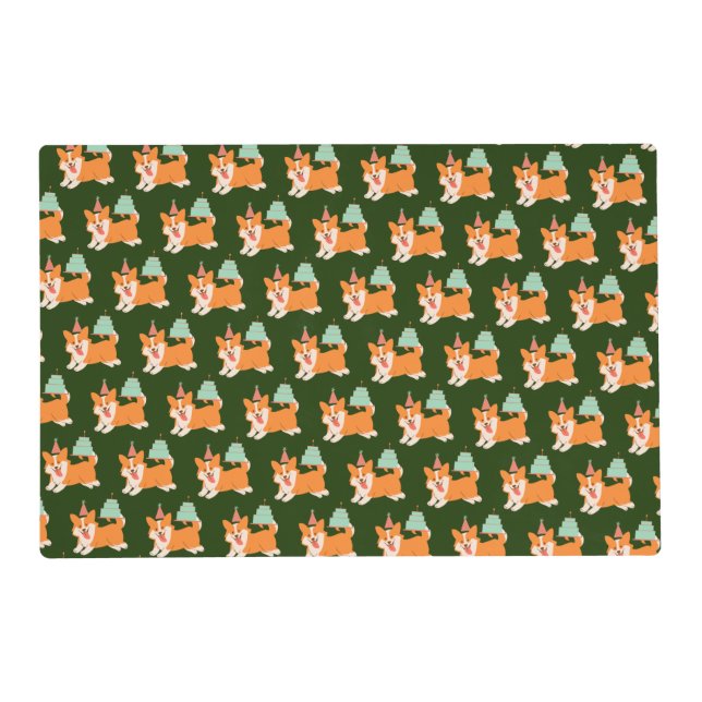 Corgi Birthday Placemat (Front)