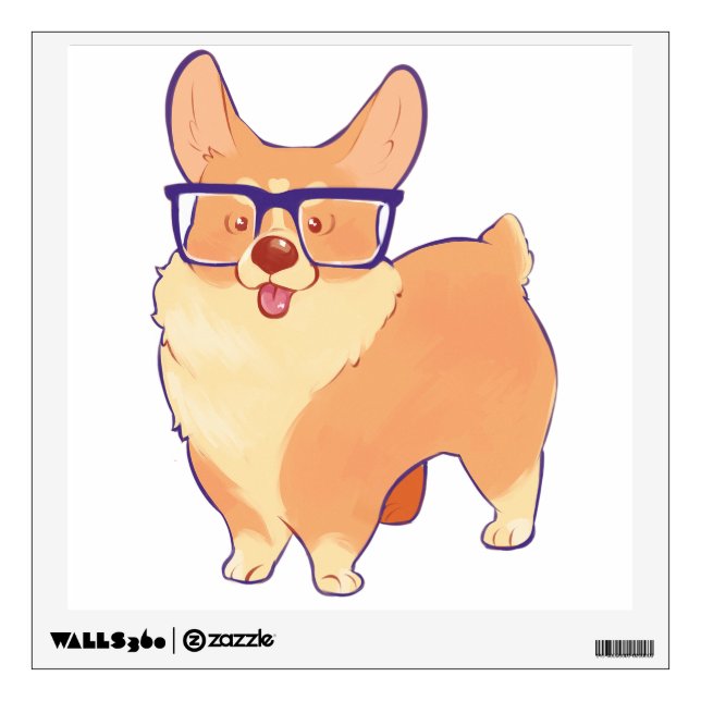Corgi blep wall decal (Front)