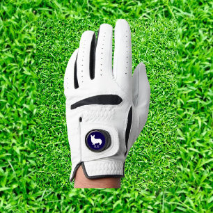 Corgi Blue Navy Custom Golf  Glove