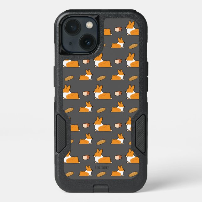 Corgi Bread Loaf Otterbox Case (Back)