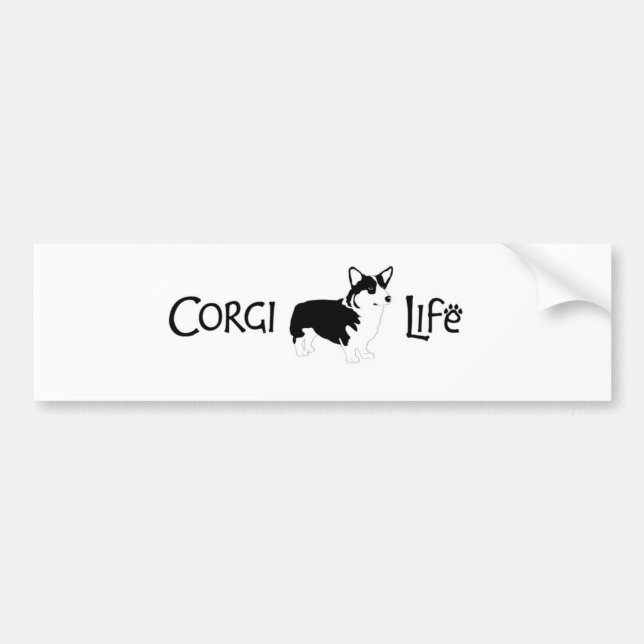 Corgi Bumper Sticker (Front)