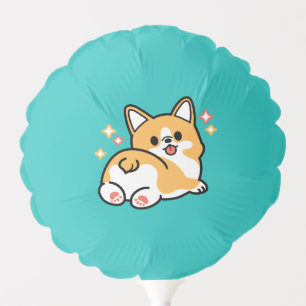 Corgi Butt and Nap Vibes – Cute Sleeping Dog Balloon