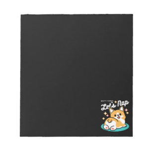 Corgi Butt and Nap Vibes – Cute Sleeping Dog Notepad