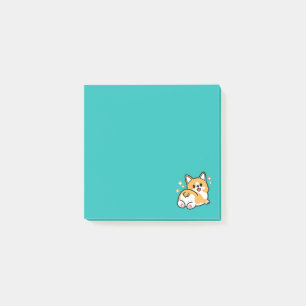 Corgi Butt and Nap Vibes – Cute Sleeping Dog Post-it Notes