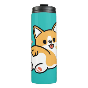 Corgi Butt and Nap Vibes – Cute Sleeping Dog Thermal Tumbler