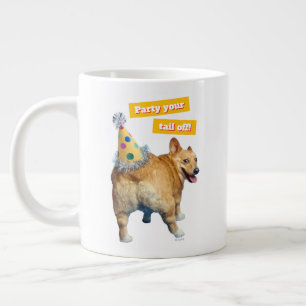 Corgi Butt Birthday Hat Giant Coffee Mug