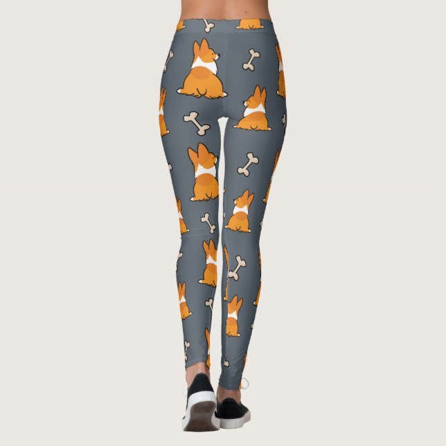 Printed Leggings Corgi Halloween Leggings Corgi Butt Leggings