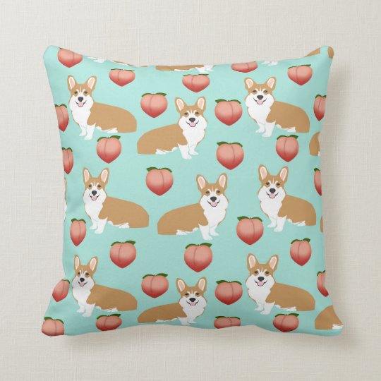 corgi butt throw pillow