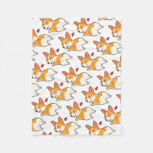 Corgi Butts Fleece Blanket