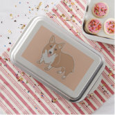 Cute Welsh Pembroke Corgi Cartoon Drawing Cake Pan Zazzle