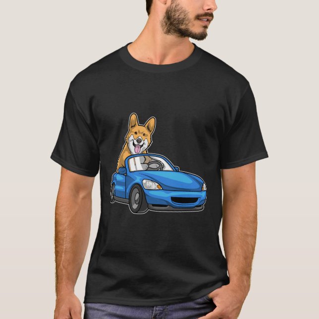 Corgi Car T-Shirt (Front)