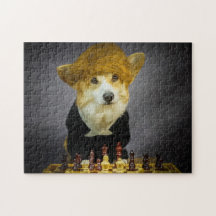 Corgi Chess Player Puzzle