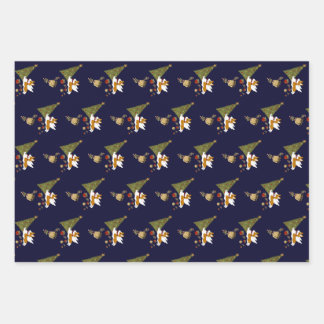 Corgi Christmas Angel - Santa Paws Gift Tags Wrapping Paper Sheets