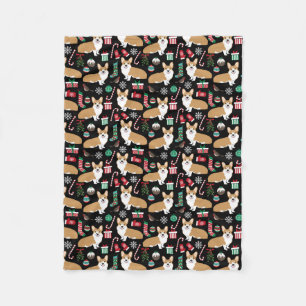 Corgi Christmas Blanket
