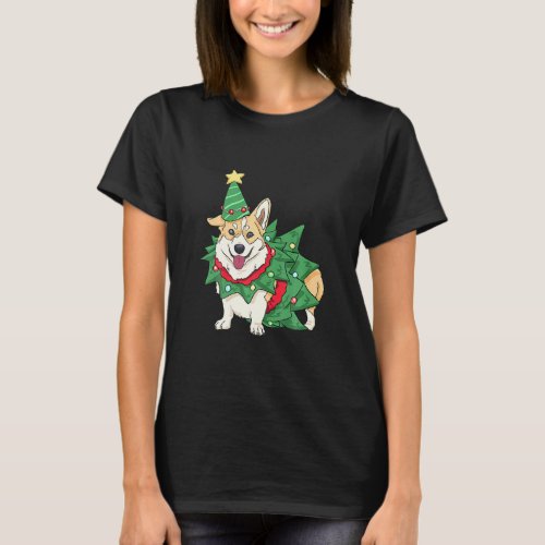Corgi Christmas Dog Santa Xmas  T_Shirt