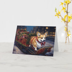 Corgi Christmas Festive Season Card