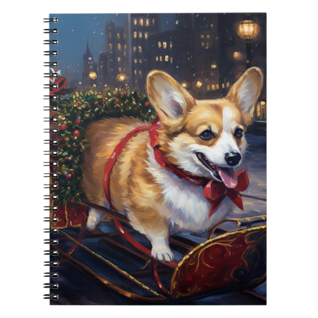Corgi Christmas Festive Season Notebook (Front)