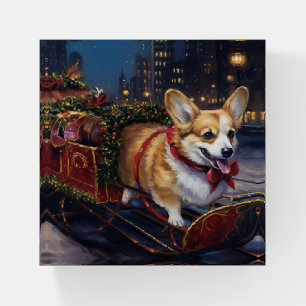 Corgi Christmas Festive Season Paperweight