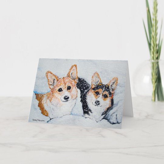 Corgi Christmas Holiday Card | Zazzle.com