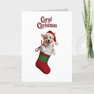 Corgi Christmas Holiday Card