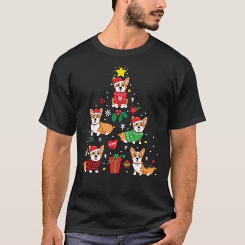 Corgi Christmas Ornament Tree Classic T_Shirt