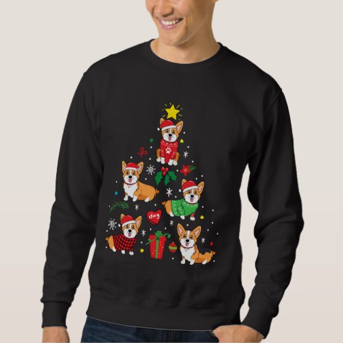 Corgi Christmas Ornament Tree Sweatshirt