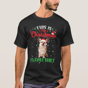 Corgi Christmas Pajama Dog Xmas T-Shirt