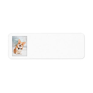Corgi Christmas Return Address Labels