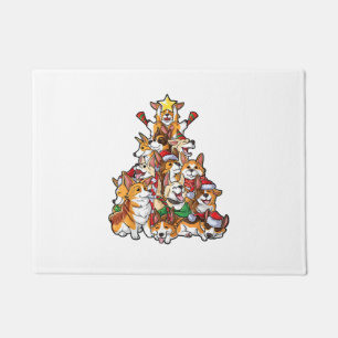 Corgi Christmas Tree Dog Santa Merry Corgmas Xmas Doormat