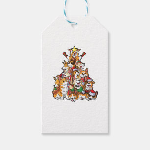 Corgi Christmas Tree Dog Santa Merry Corgmas Xmas  Gift Tags