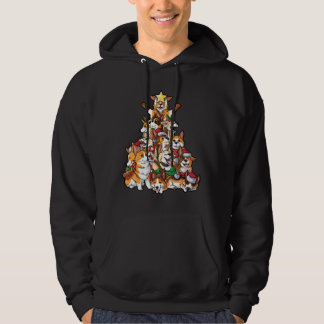 Corgi Christmas Tree Merry Corgmas I Love Corgis M Hoodie
