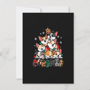 Corgi Christmas Tree Merry Corgmas Xmas Holiday Do Invitation