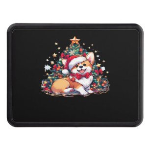 Corgi Christmas Tree Oversized T-Shirt Hitch Cover