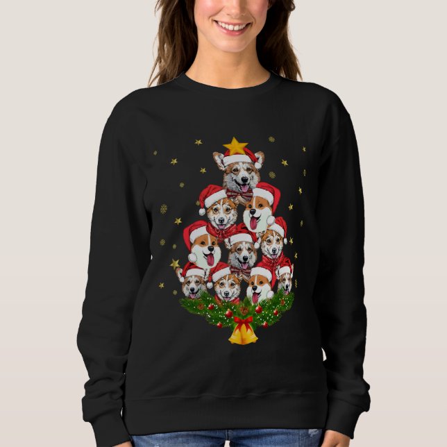 Corgi Christmas Tree Sweatshirt (Front)