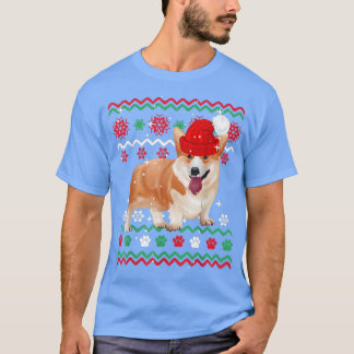 Corgi Christmas Ugly Sweater Style Dog Xmas