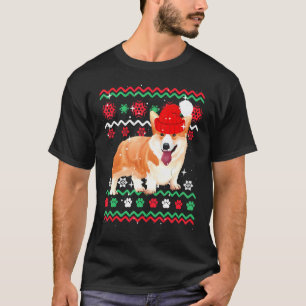 Corgi Christmas Ugly Sweater Style Dog Xmas