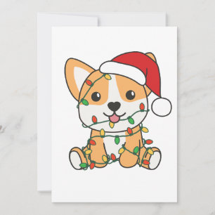 Corgi Christmas Winter Animals Dog Holiday Card