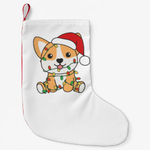 Corgi Christmas Winter Animals Dog Small Christmas Stocking